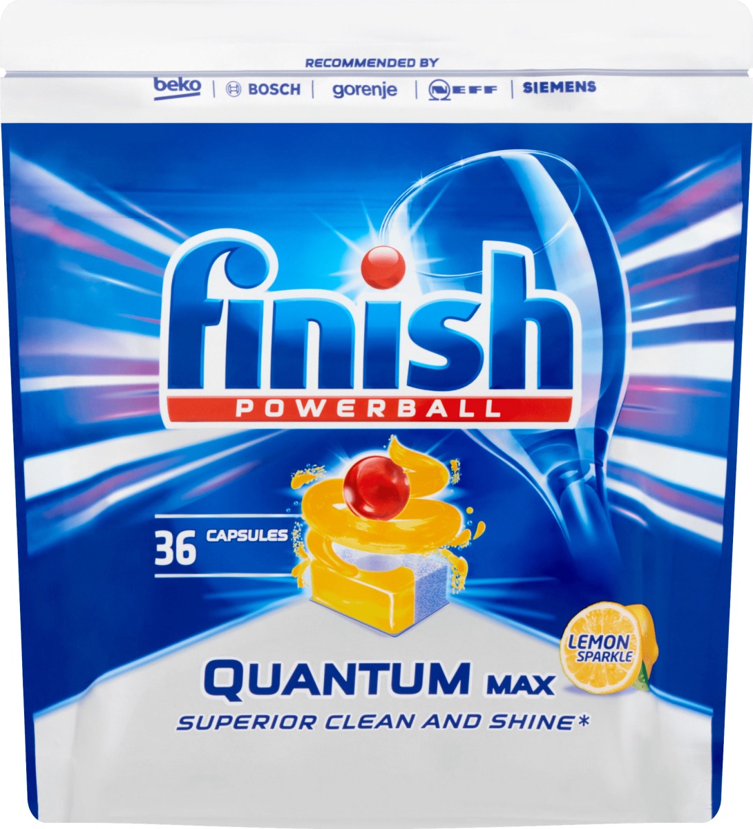 Finish - Calgonit Finish tablety do umývačky riadu Powerball Quantum Max Lemon Sparkle 36 ks Finish - Calgonit Finish tablety do umývačky riadu Powerball Quantum Max Lemon Sparkle 36 ks