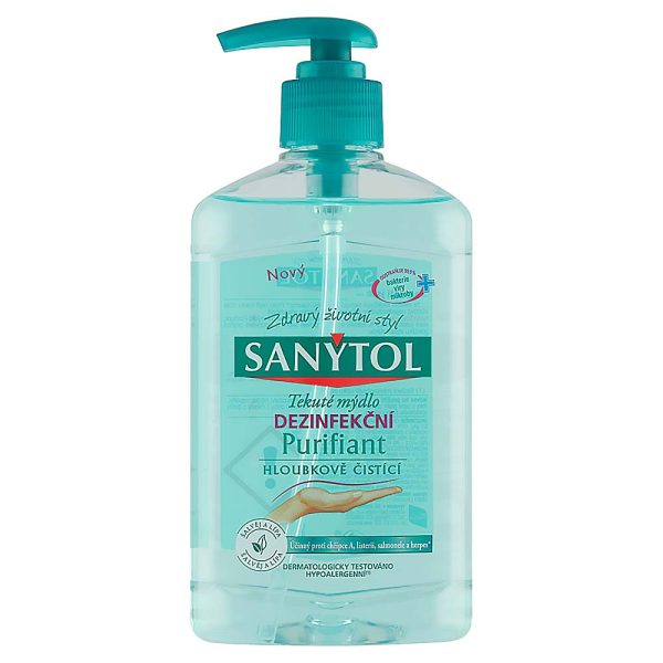 Sanytol dezinfekčné mydlo purifiant 250ml