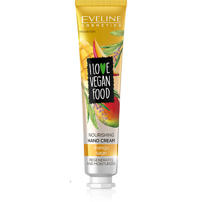 Eveline Cosmetics Eveline Vegan Výživný krém na ruky Mango & Šalvia 50ml Eveline Cosmetics Eveline Vegan Výživný krém na ruky Mango & Šalvia 50ml
