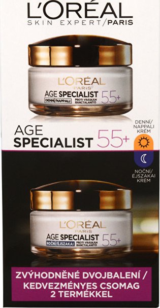 L'Oréal Paris Set denný a nočný krém Age Specialist 55+ 50+50 ml L'Oréal Paris Set denný a nočný krém Age Specialist 55+ 50+50 ml