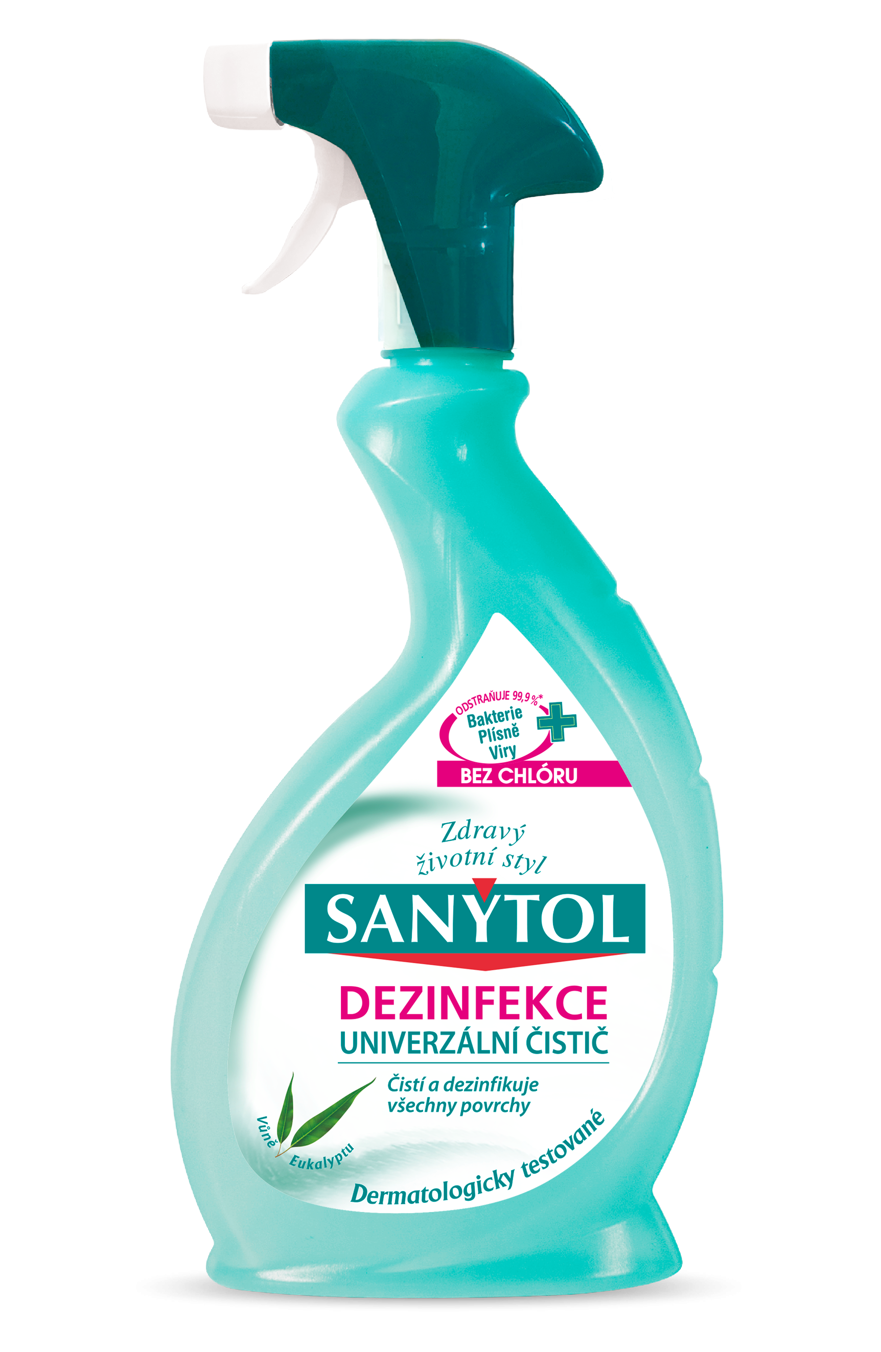 Sanytol dezinfekčný univerzálny čistič v spreji s vôňou eukalyptu 4 účinky 500ml Sanytol dezinfekčný univerzálny čistič v spreji s vôňou eukalyptu 4 účinky 500ml