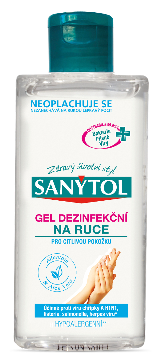 Sanytol dezinfekčný gél sensitive na ruky 75 ml Sanytol dezinfekčný gél sensitive na ruky 75 ml