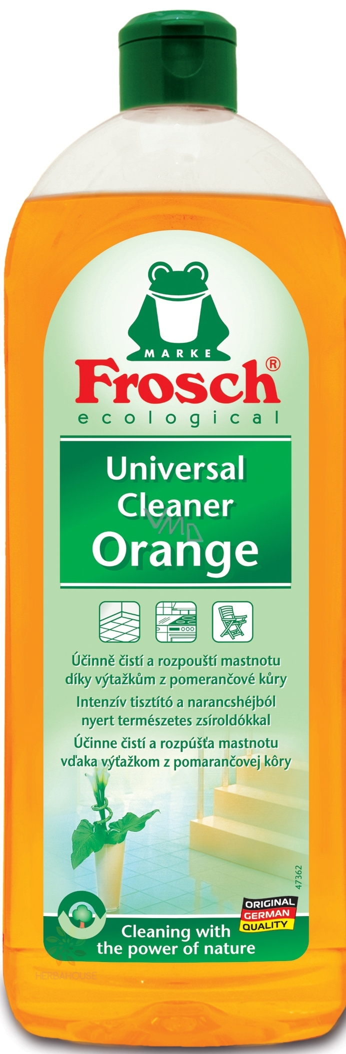 Frosch Bio univerzálny čistiaci prostriedok s pomarančom 750 ml Frosch Bio univerzálny čistiaci prostriedok s pomarančom 750 ml