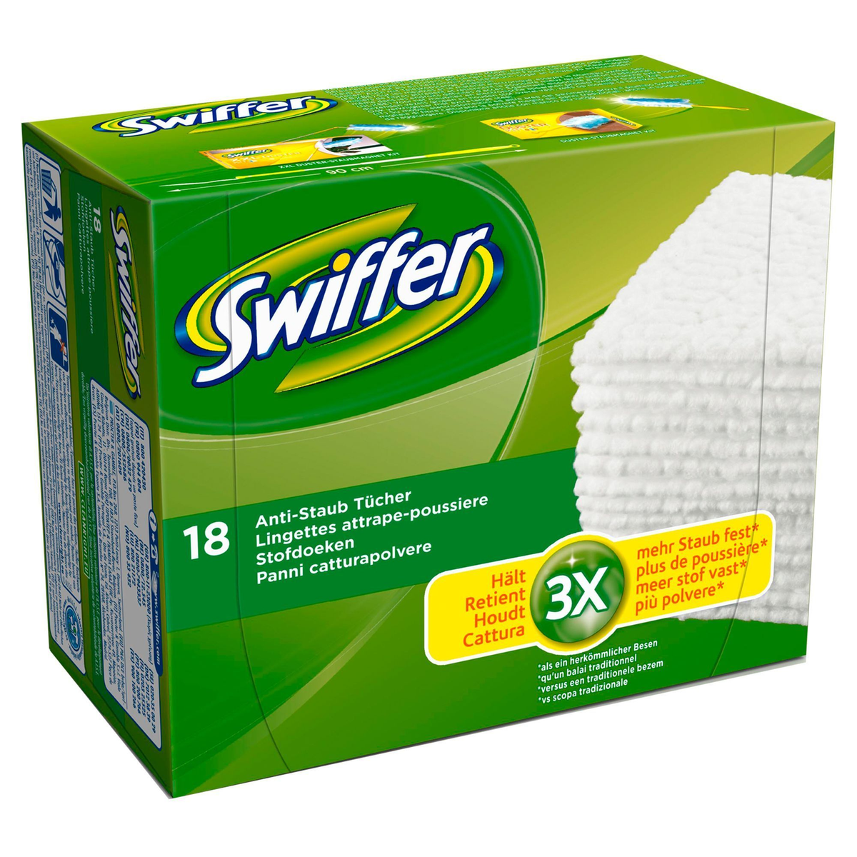 Swiffer Sweeper prachovky na podlahu zachytávajúce prach 18 ks Swiffer Sweeper prachovky na podlahu zachytávajúce prach 18 ks