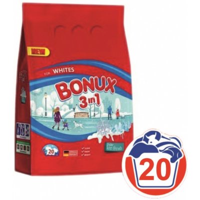 Bonux 3in1 Polar Ice Fresh prášok na pranie 2kg Bonux 3in1 Polar Ice Fresh prášok na pranie 2kg