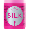<p><em>Silk maska s proteínmi hodvábu a extraktu olivového oleja.</em><br /><em>Intenzívne hydratujú a vyhladzujú vlasy Kallos Silk Hair Mask Maska na vlasy 1000 ml