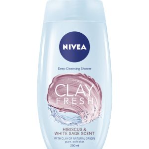 Nivea Clay Fresh s ílom Ibištek & biela šalvia sprchový gél 500ml