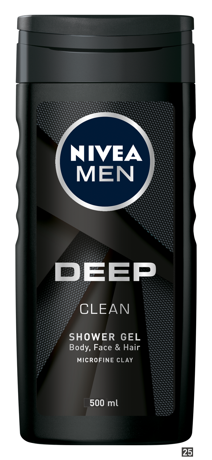 Nivea Men Deep Clean sprchový gél 500ml Nivea Men Deep Clean sprchový gél 500ml