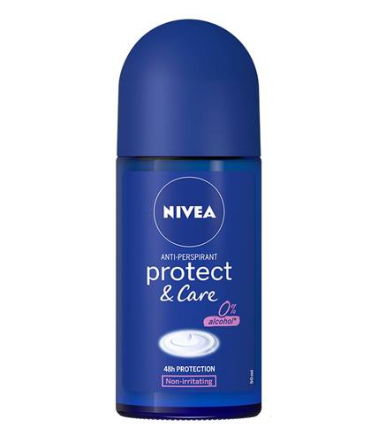 Nivea Protect & Care roll-on guľôčkový antiperspirant 50 ml Nivea Protect & Care roll-on guľôčkový antiperspirant 50 ml